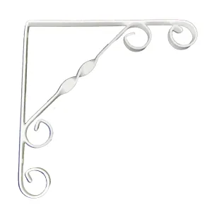Rbuk Ornamental Scroll Bracket White
