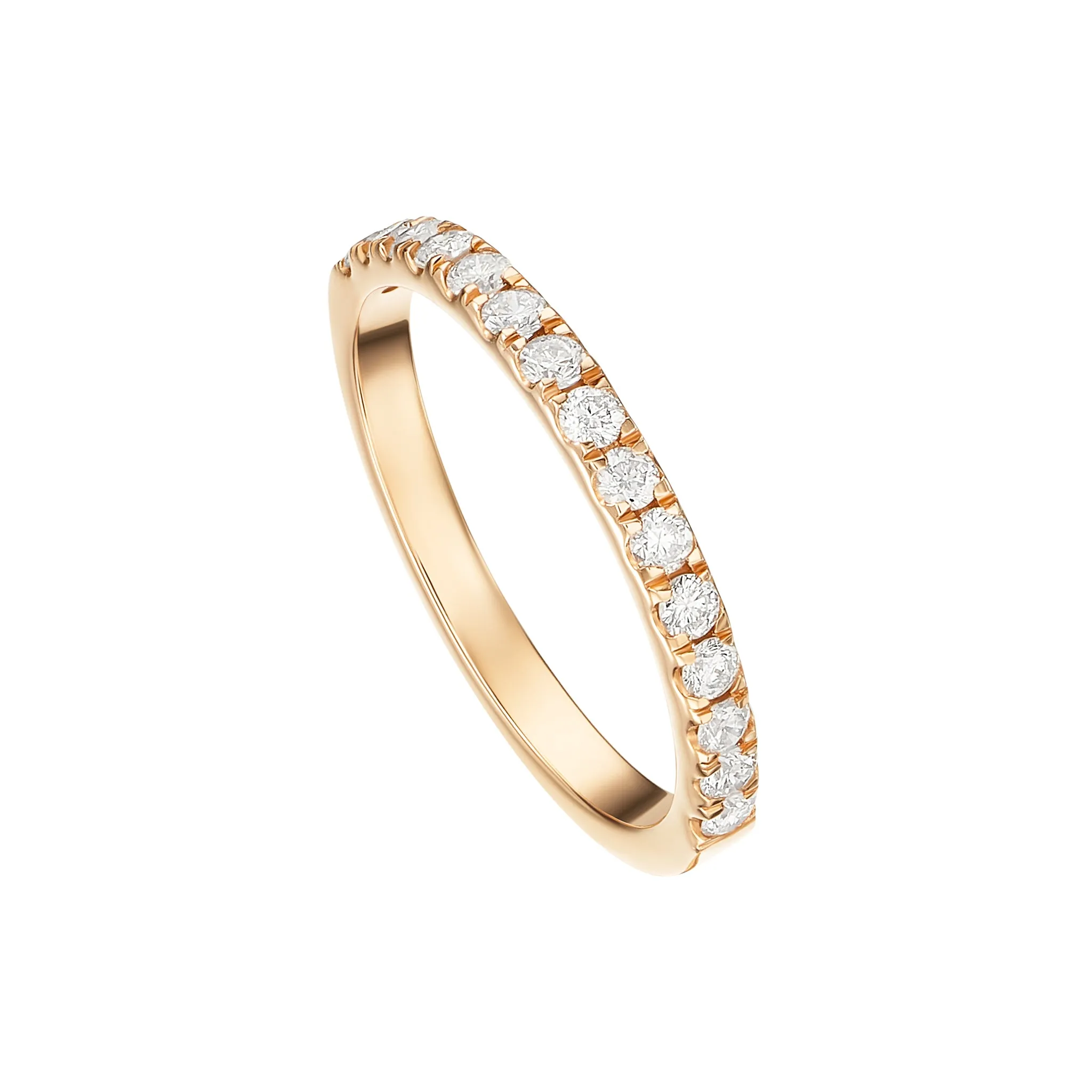Rose Gold Thin Diamond Band