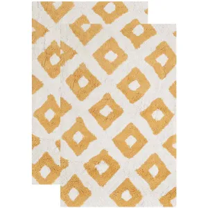 Safavieh Diamond Tufted Bathmat 726 Rug, PMB726 (Set of 2)