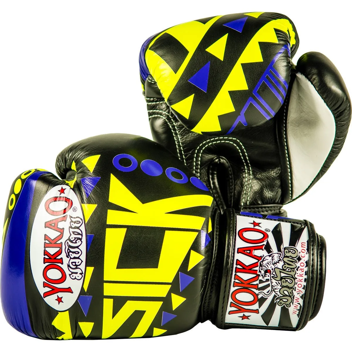 SICK MUAY THAI BOXING GLOVES VIOLET/YELLOW
