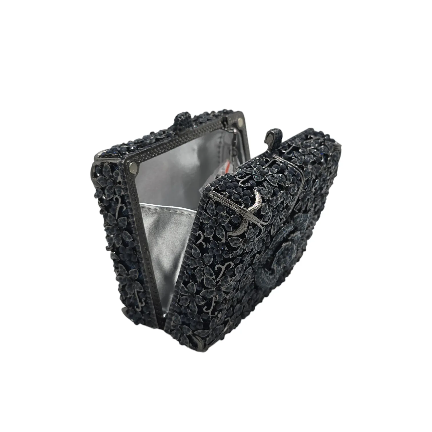Square Rose Flower Clutch