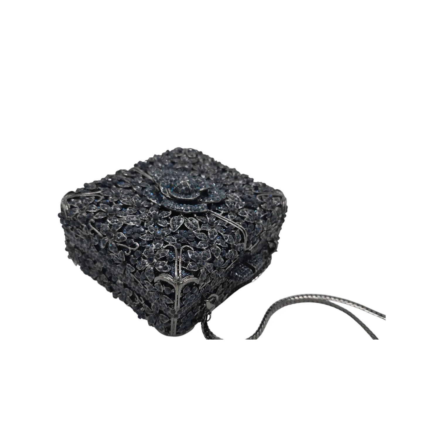Square Rose Flower Clutch