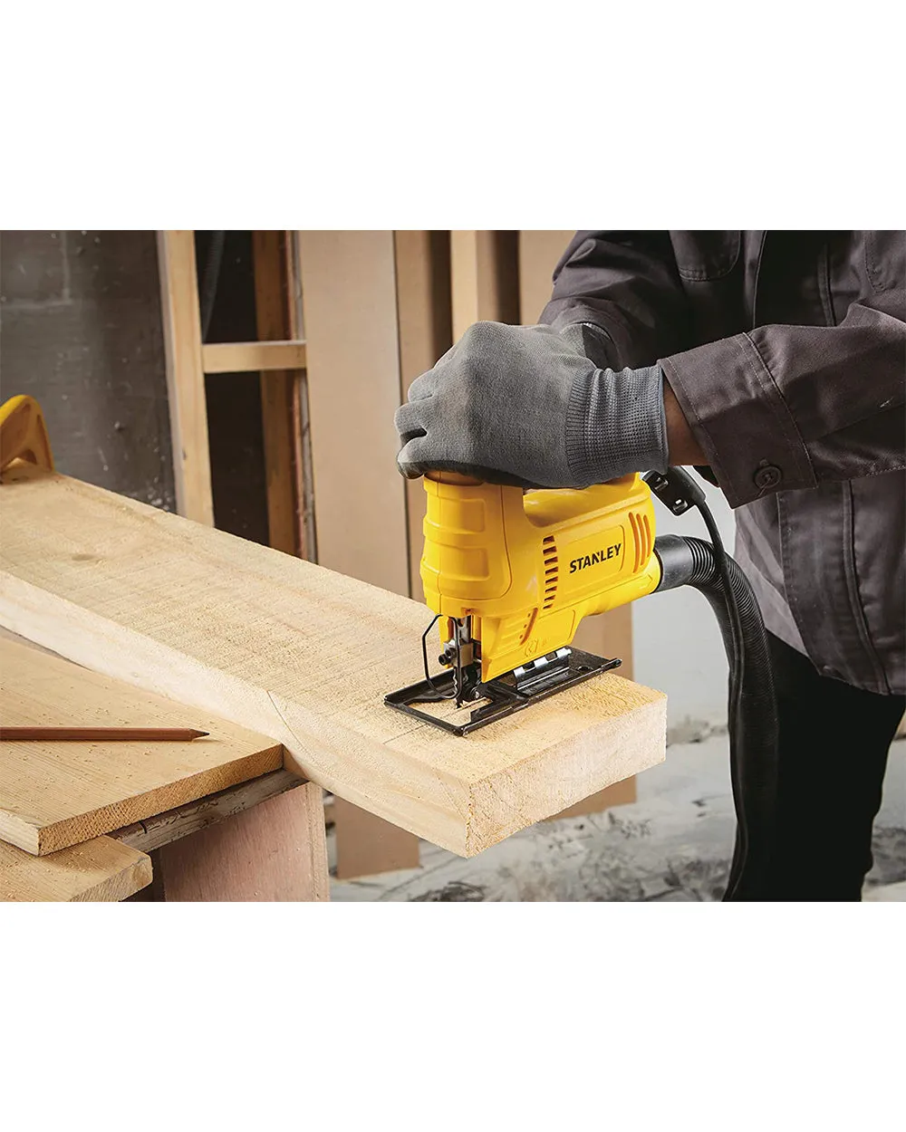 Stanley Jigsaw 450W Variable Speed Corded for Cutting Wood