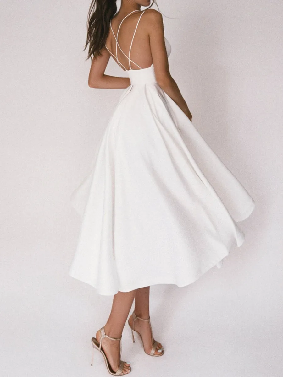 Suspenders sexy swing dress