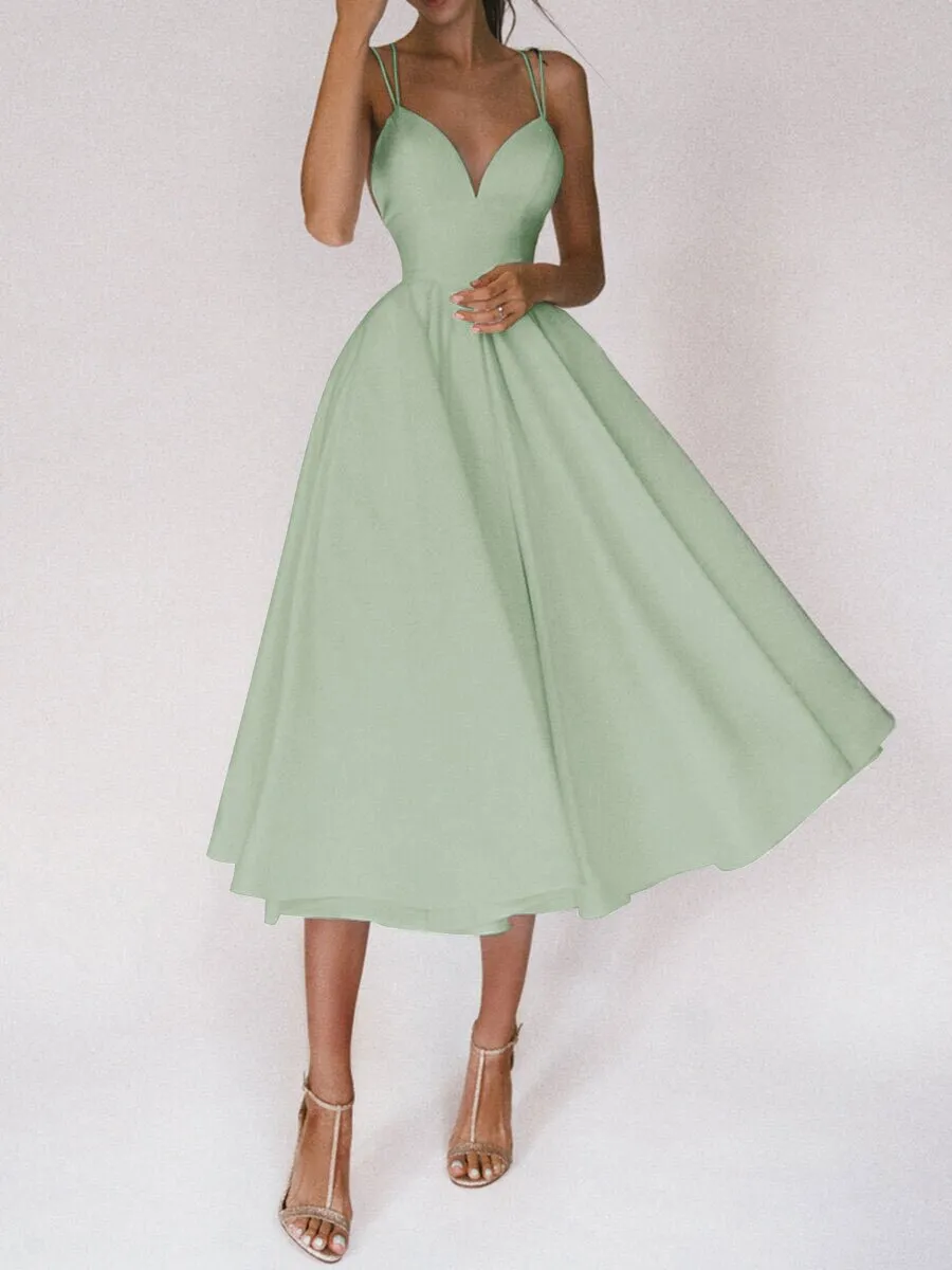 Suspenders sexy swing dress
