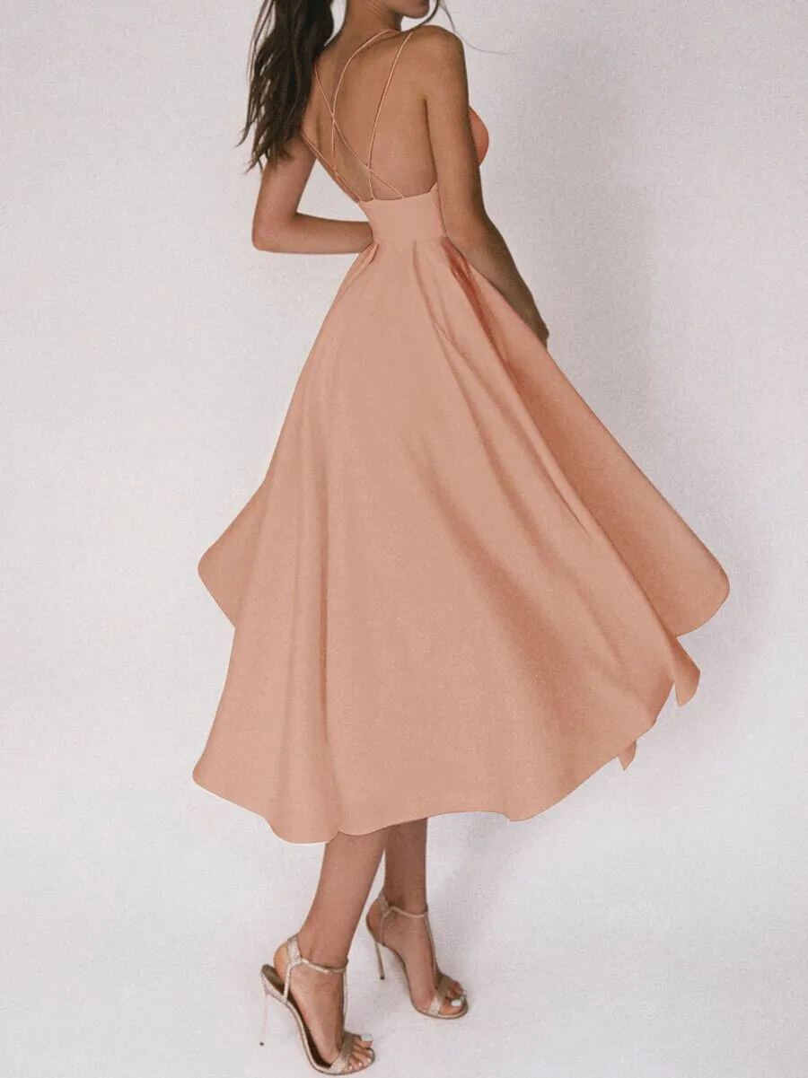 Suspenders sexy swing dress
