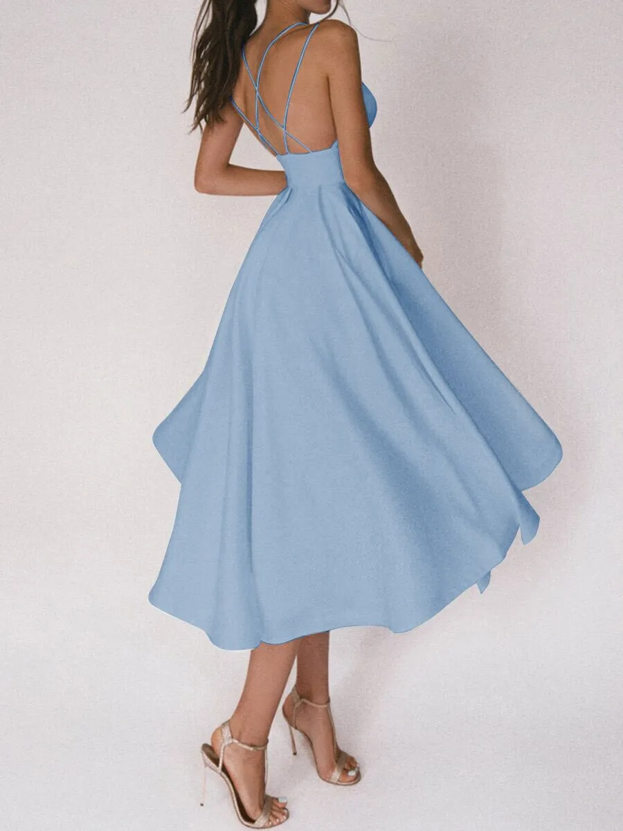 Suspenders sexy swing dress