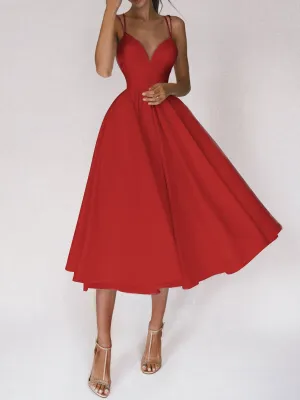 Suspenders sexy swing dress