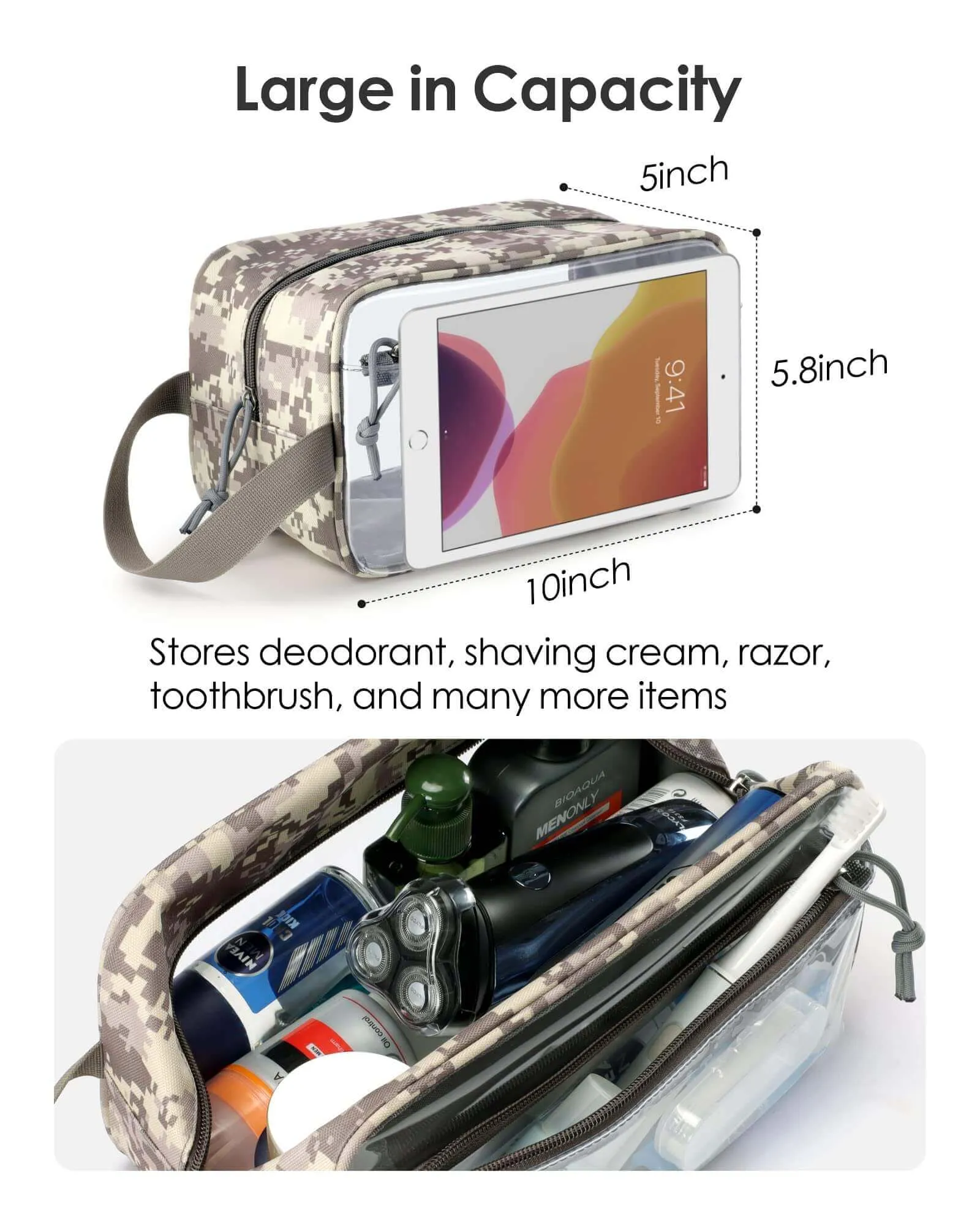 TBB001 Clear Toiletry Bag