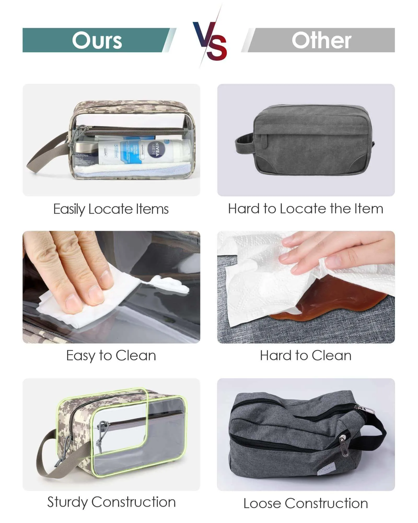TBB001 Clear Toiletry Bag