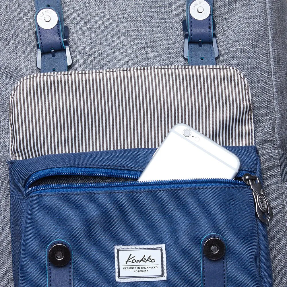 Travel Laptop Backpack, Outdoor Rucksack, School backpack Fits 15.6"(Grey-Blue)