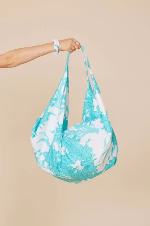 Turquoise Sea Banana Shoulder Bag