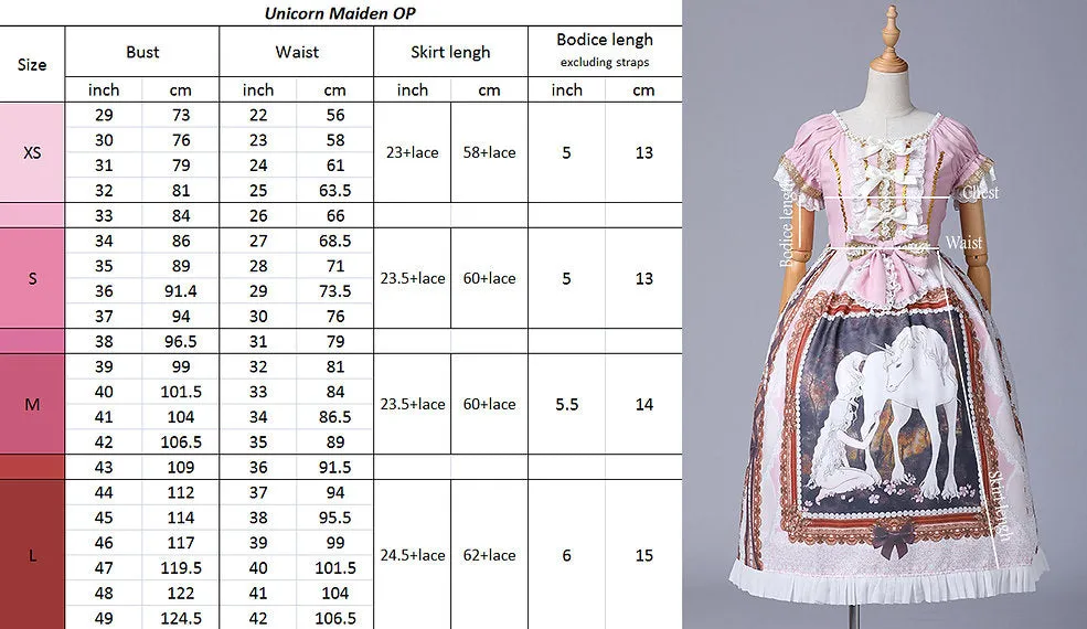 Unicorn Maiden Onepiece in Pink