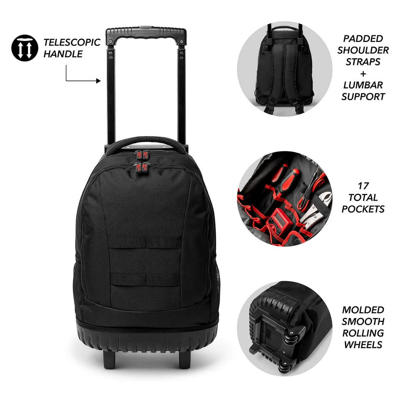 USC Trojans 18" Wheeled Tool Bag