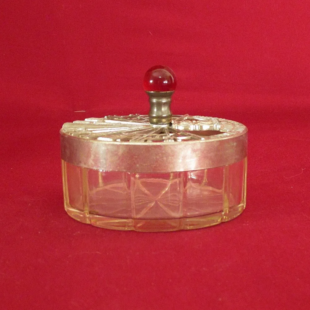 Very Rare Art Deco Glass Sundial