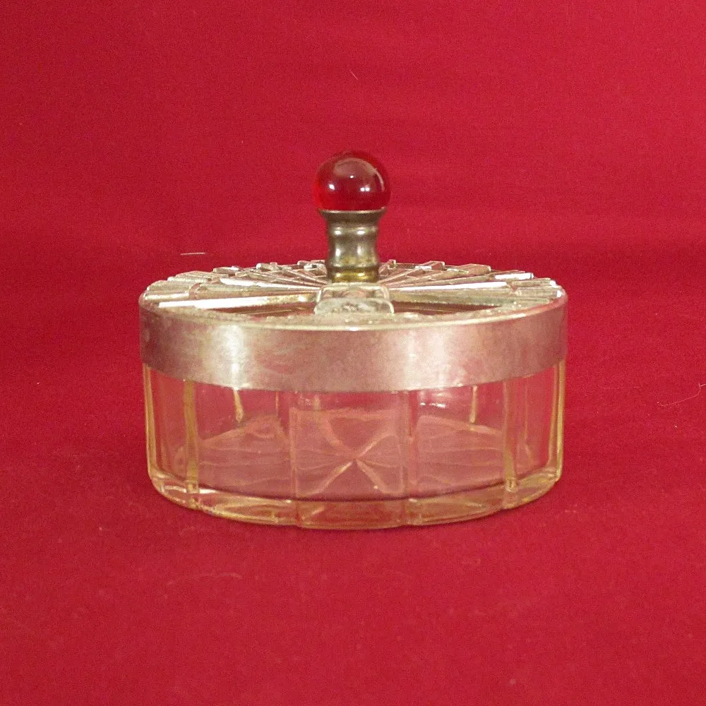 Very Rare Art Deco Glass Sundial
