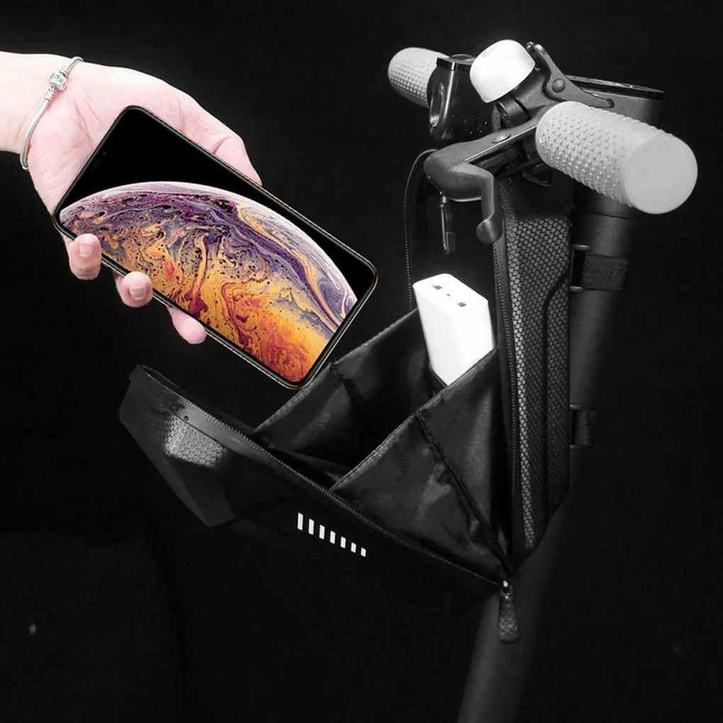 Wild Man Electric Scooter Front Bag Waterproof EVA Hard Shell Bags Reflective Handlebar Hanging Bag Storage Bag For Xiaomi M365
