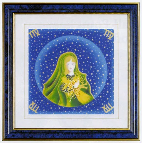 Zodiac Lithograph - Virgo