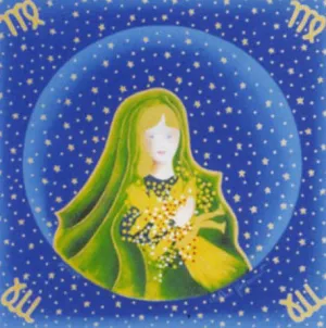 Zodiac Lithograph - Virgo